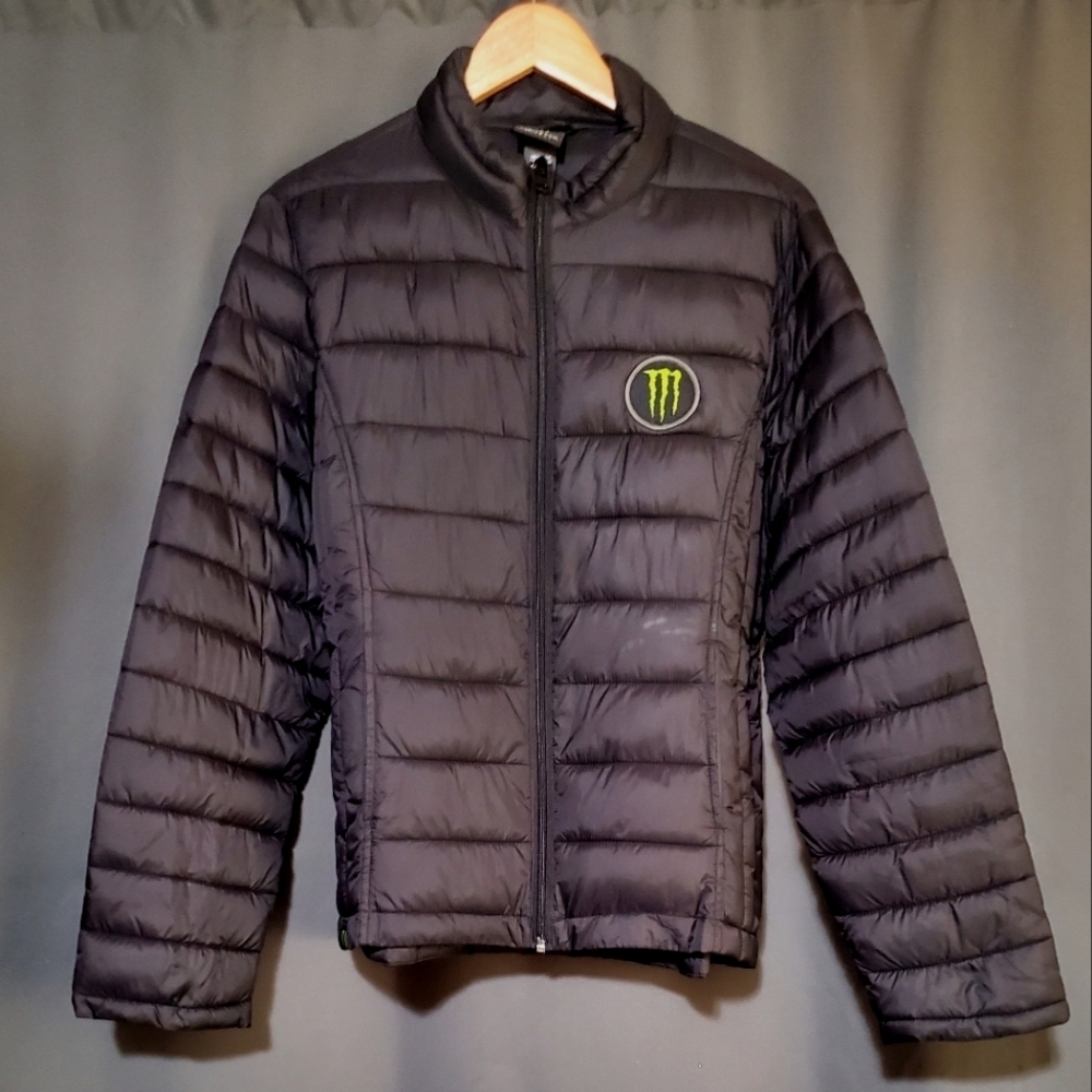 Men's Black Puffer Jacket by